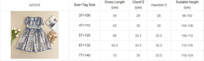 Bear Leader Rose Pink Plaid Bow Dress Elegant Lolita Child Big Girls Midi Dress Children Dresses Teens Party Princess Sundress
