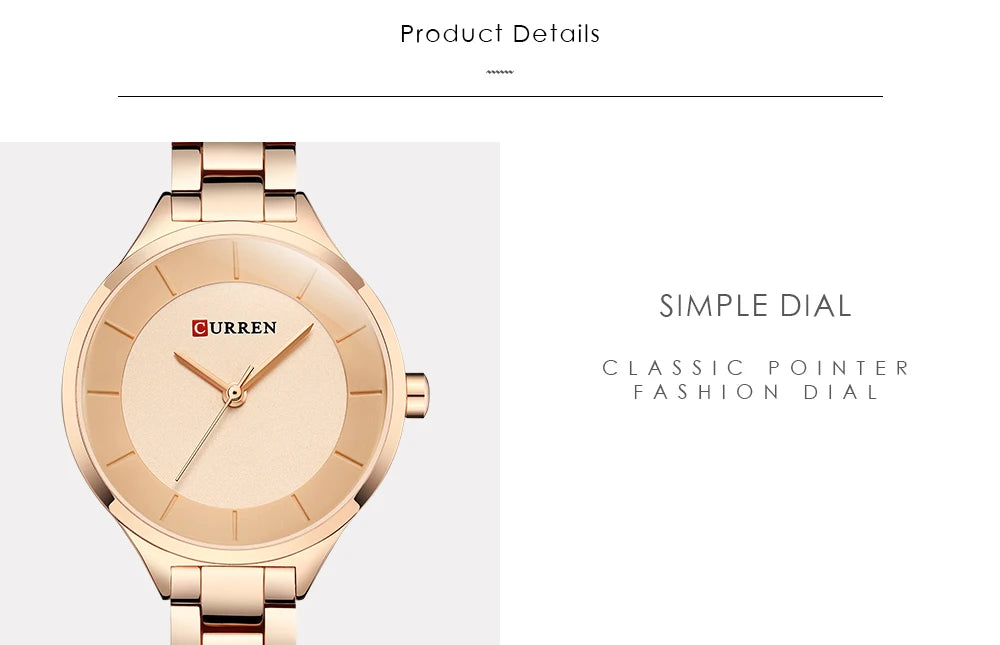 TOP Luxury Rose Gold Women's Watch Stainless Steel Ladies Wrist Watches Relogio Feminino Fashion Female Hour Reloj Mujer