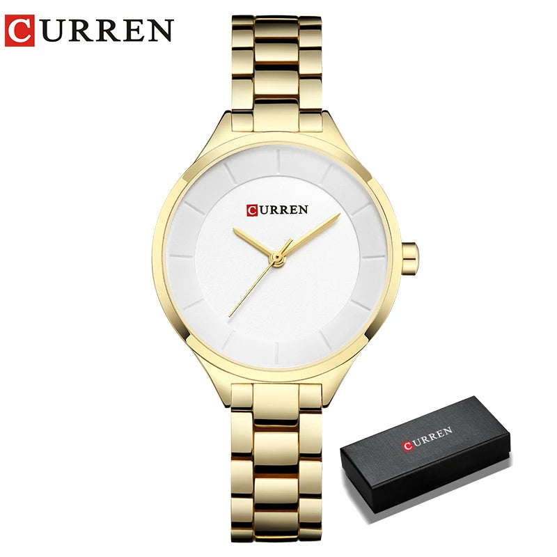 TOP Luxury Rose Gold Women's Watch Stainless Steel Ladies Wrist Watches Relogio Feminino Fashion Female Hour Reloj Mujer