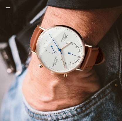 Carnival Brand Luxury Watches for Man Fashion Waterproof Rose Gold Silver Military Clock Men Quartz Wristwatches Reloj Hombre
