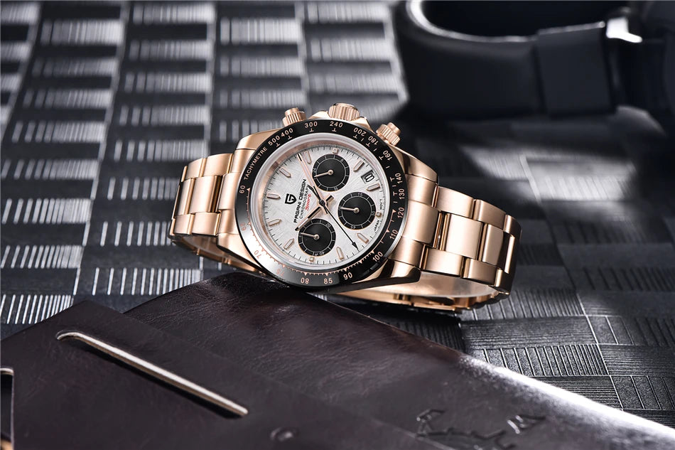 PAGANI DESIGN 2026 New Men Watches Luxury Quartz Watch For Men 100M Waterproof Sports Chronograph Wristwatch for Men gift