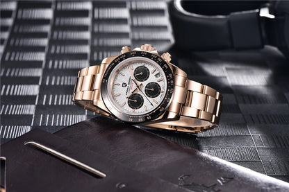 PAGANI DESIGN 2026 New Men Watches Luxury Quartz Watch For Men 100M Waterproof Sports Chronograph Wristwatch for Men gift