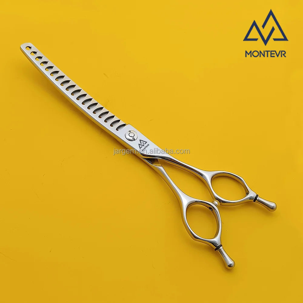 Quality VG10 Pet Grooming Scissors 7 Inch 52 Teeth Curved Dog Grooming Scissors Pet Grooming Products