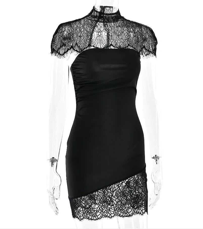 Cape Shawl Strapless Long Dress Women Sexy Solid Patchwork Lace Pleated Slim Maxi Dresses 2026 Lady Evening Party Vestidos New