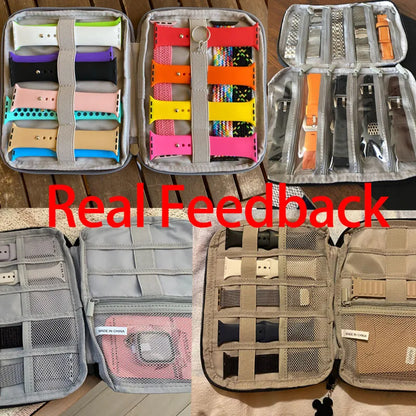 Waterproof Portable Box watch Holder Organizer Storage for Men Women smart watch boxes for Apple watch strap storage box watches