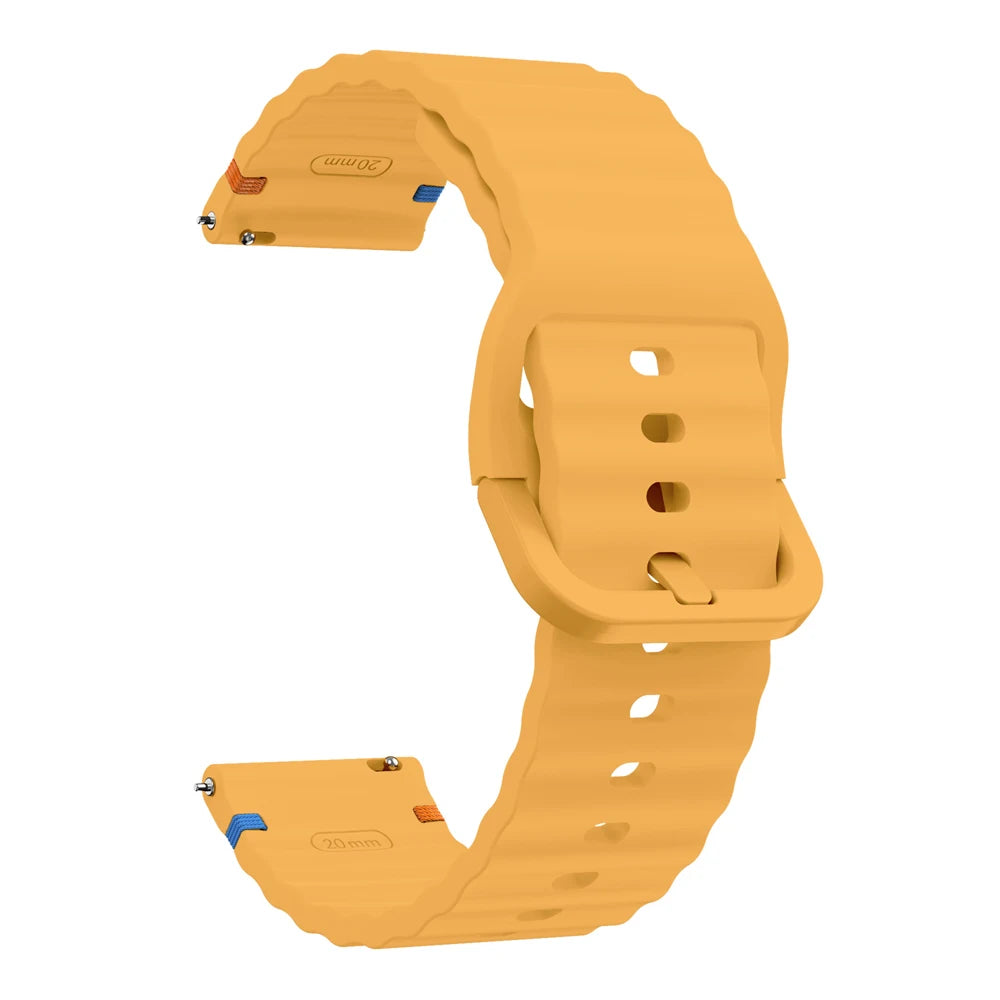 22mm Watch Strap For Xiaomi Watch 2 Pro S4 sport S3 S2 S1 Active/Mi Watch color 2 Smartwatch Watches Band Silicone Wave Bracelet