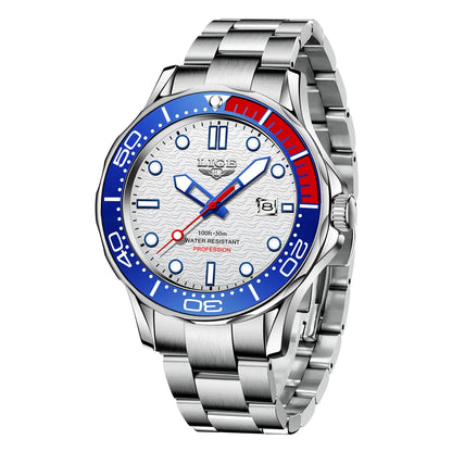 2026 LIGE New Business Mens Watches Top Brand Luxury Dive Watch For Men Waterproof Date Clock Sport Watch Relogio Masculino+Box