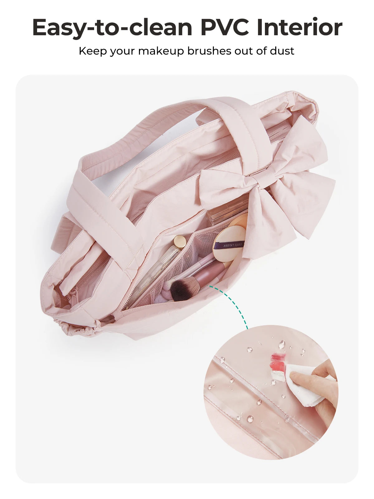 BAGSMART Versatile Travel Tote Bag Women Commuting Bag Multiple Pockets Messenger Handbag College School Shoulder Bag
