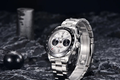 2026 New PAGANI DESIGN Panda Men's Watches Luxury Quartz Chronograph Waterproof AR Sapphire Mirror Sports Watch For Men Luminous