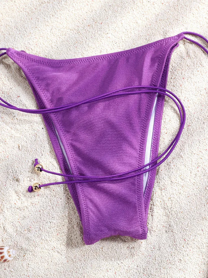Miyouj 2025 Bikini String Swimsuit Sexy Female Bathsuit Women Swimwear High Cut Bathwear Bandage Biquini Leopard Two Pieces Suit