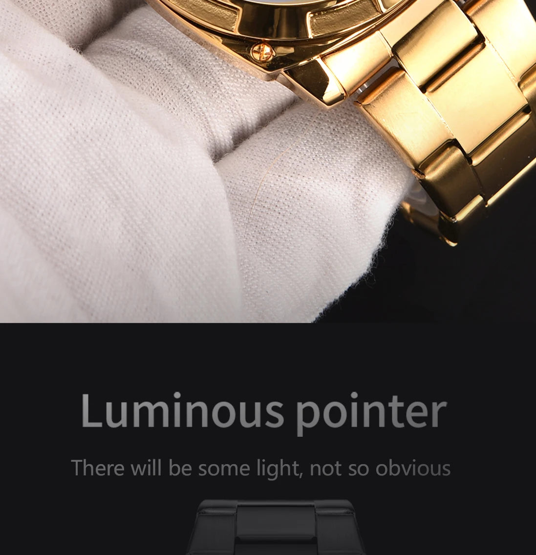 Men automatic watch luxury mechanical watches waterproof skeleton  wholesale stainless steel gift watch