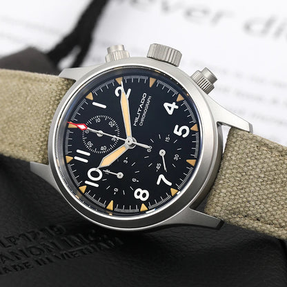 Militado ML1868KF 3 Dial Quartz Watch VK67 Sports Chronograph Watches Man Luminous Sapphire Glass 100M Waterproof 39Mm Watches