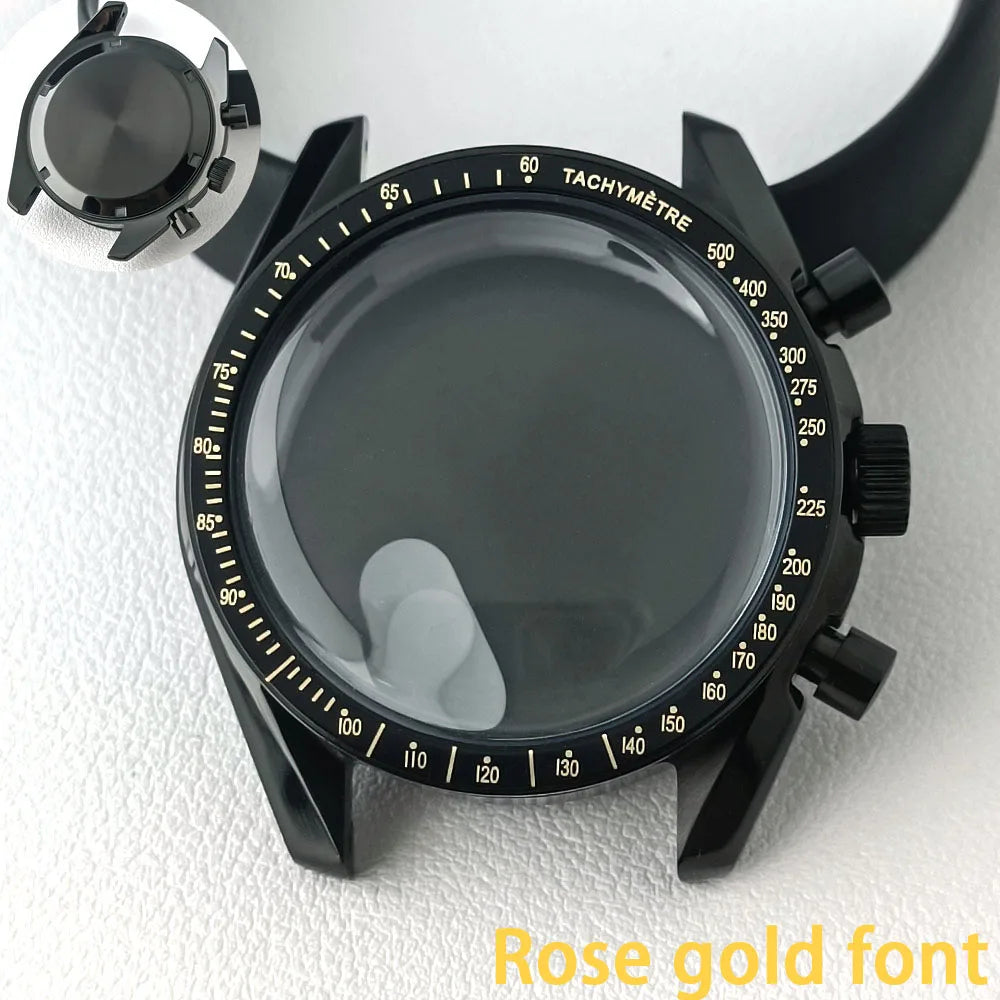 39.7mm MoonSwatch Chronograph Watches Stainless Steel Case Fit VK63 Movement Accessories Sapphire Glass Watch 20mm Strap Moon