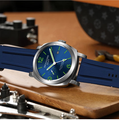 SEAKOSS GMT Diving Automatic Mechanical Watches Men 1963 ST2557 Seagull Movement 316L Super Luminous Calendar 10Bar Wristwatches
