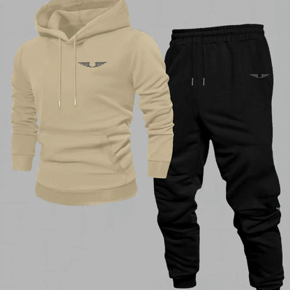 Hooded sweatshirt for men trendy American streetwear style long-sleeved top for men 2025 new autumn stylemen's clothing