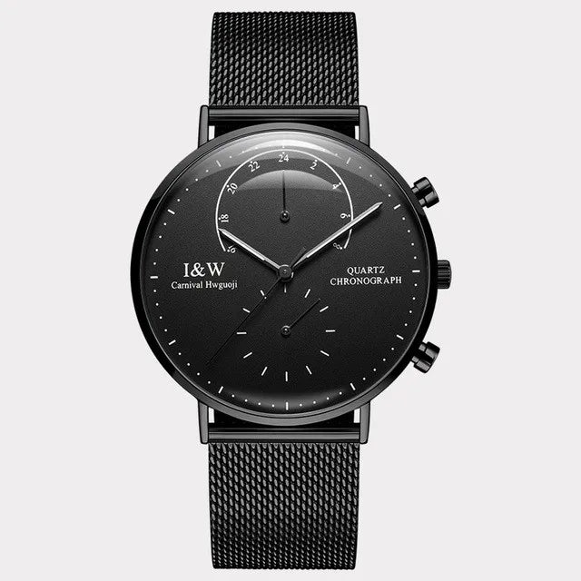 Carnival Brand Luxury Watches for Man Fashion Waterproof Rose Gold Silver Military Clock Men Quartz Wristwatches Reloj Hombre
