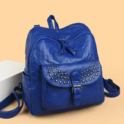 Women High quality leather Backpacks Vintage Female Shoulder Bag Sac a Dos Travel Ladies Bagpack Mochilas School Bags For Girls