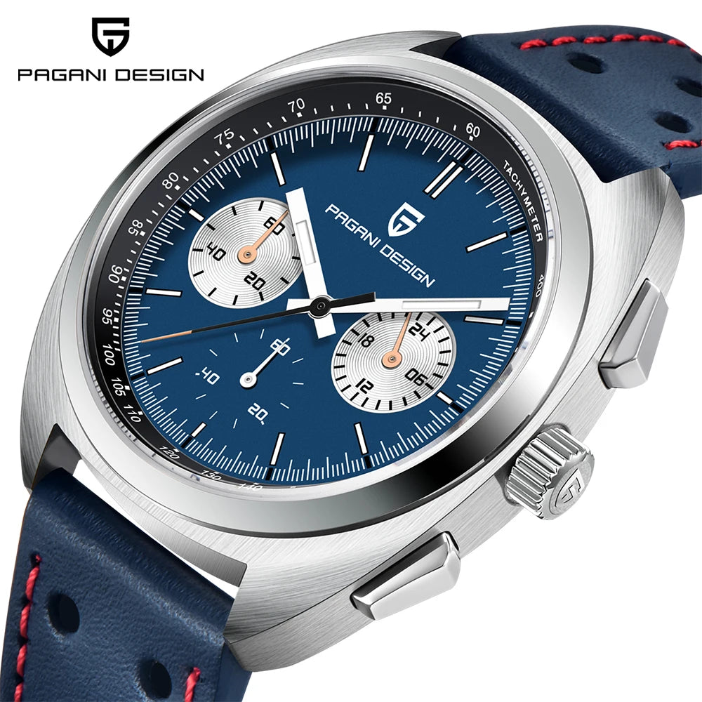 PAGANI DESIGN Men's Watches Luxury Quartz Wrist Watch For Men AR Sapphire Speed Chronograph Retro Dial Clock Reloj Hombre 2026