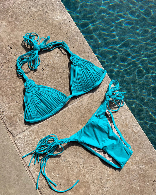 2025 New Bandage Stripes Brazilian Bikini Swimwear Women's Swimsuit Two Piece Set Female Sexy Lace up Mujer Beachwear Summer