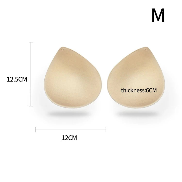Women Sexy Breast Insert Push Up Bra Enhancer Swimsuit Bikini Pad Removeable Foam Chest Accessories Swimsuit Thickness 4/5/6cm