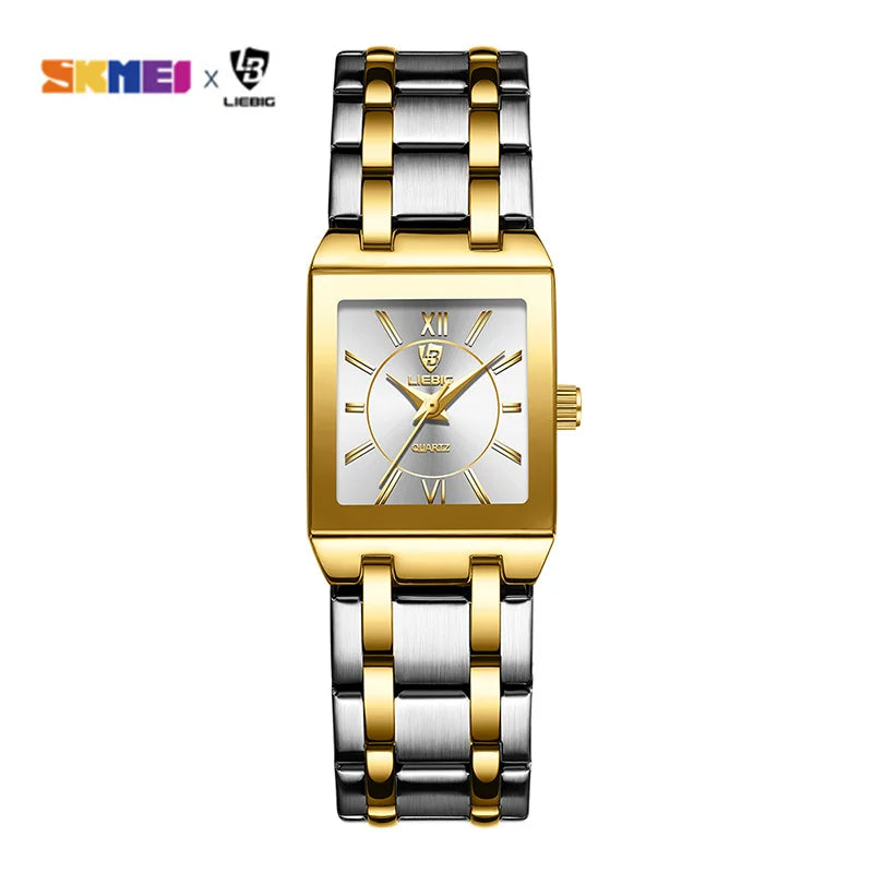 2022 Luxury Golden Quartz Wristwatches For Women Ladies Fashion 30m Waterproof Female Girl Watches Relogio Feminino Clock L1029