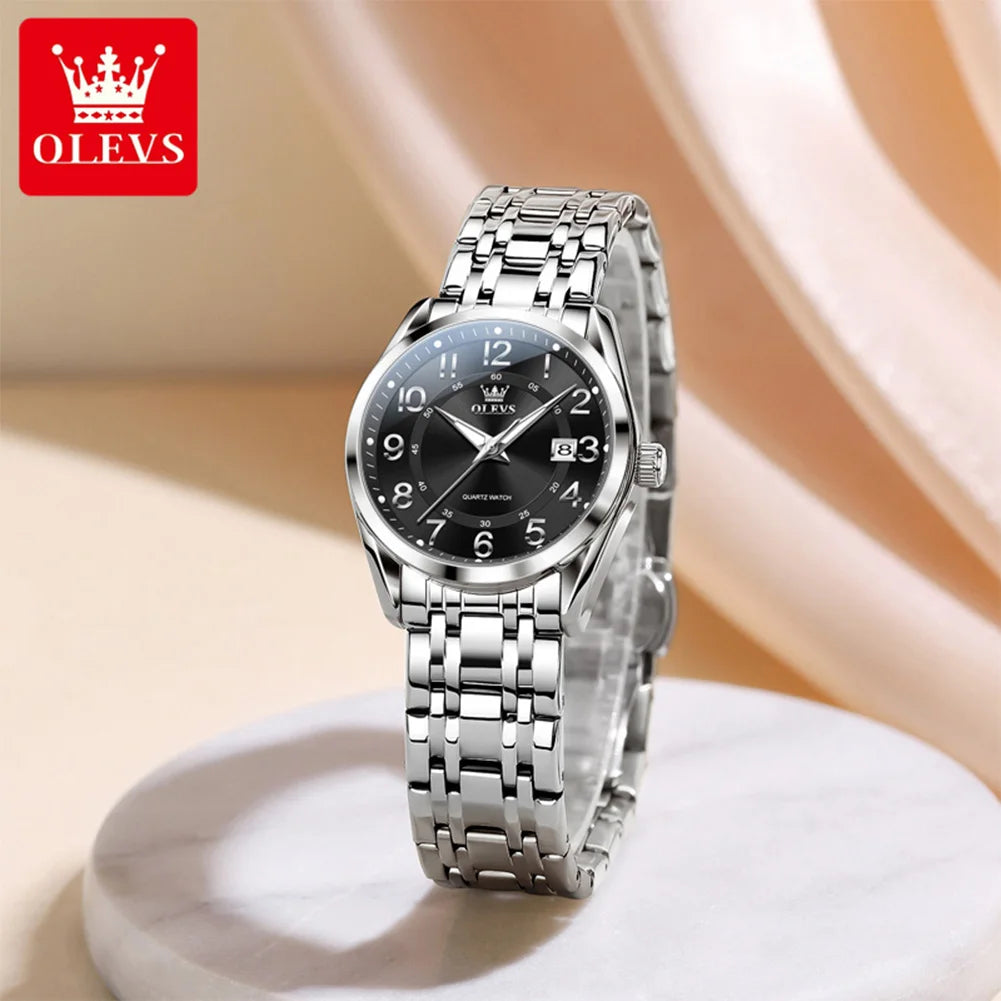 OLEVS 3666 Woman Watches Original Quartz Watch Waterproof Luminous Watches For Woman Gift Chronograph Date Reloj Mujer