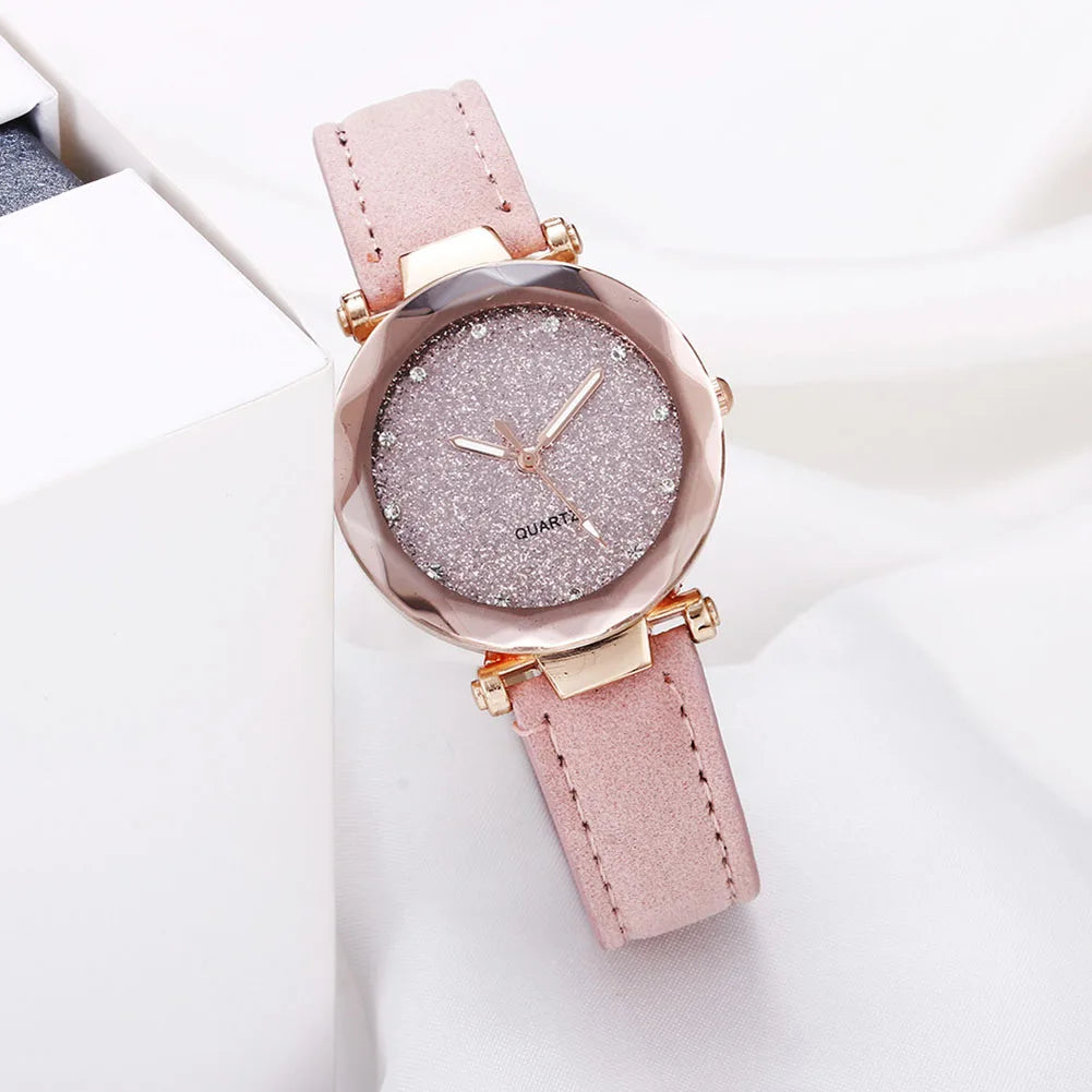 Business Quartz Watch Fashion PU Leather Strap Daily Quarts Watches Suitable for Daily Dating Gift Wristwatch
