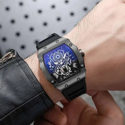 1/2PCS Fashion Men Watches Luxury Large Dial Quartz Watch Casual Silicone Band Men's Sports Watches Reloj Hombre（Without Box）