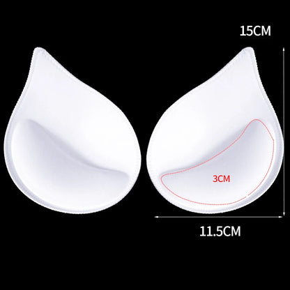 Women Sexy Breast Insert Push Up Bra Enhancer Swimsuit Bikini Pad Removeable Foam Chest Accessories Swimsuit Thickness 4/5/6cm