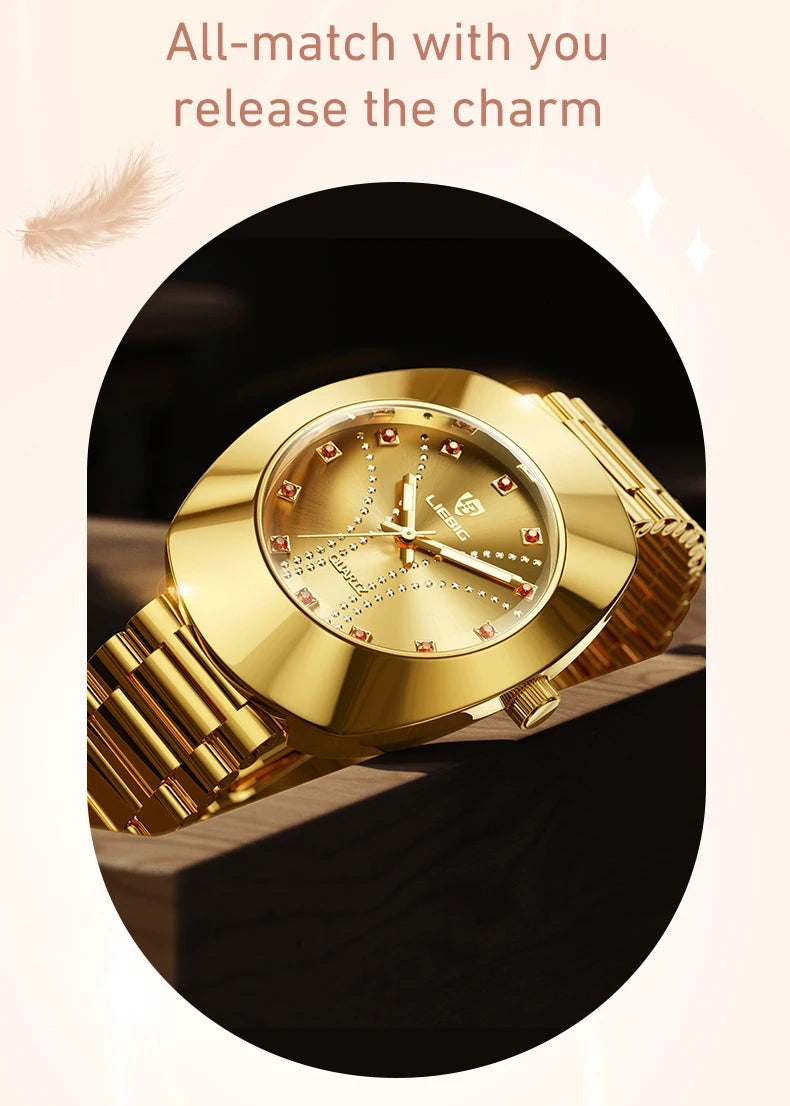 Fashion Brand Men's watches Women's Quartz watch Female Waterproof Luxury Wristwatch Relogio Feminino Casual Male Clock L1021