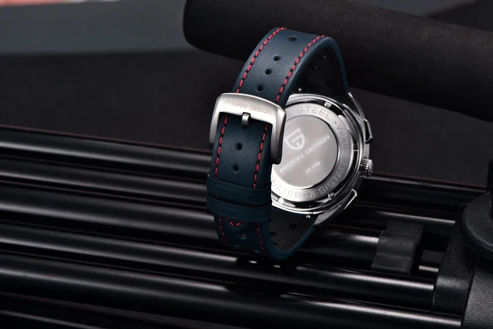 2026 New PAGANI DESIGN Mens Panda Watches Luxury Quartz Watch For Men Chronograph Wristwatches AR Sapphire Leather Luminous Gift