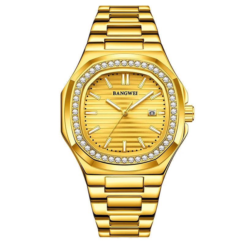 LIGE New Fashion Date Couple Watches 30M Waterproof Luminous Valentine's Day Gift Stainless Steel Watch Men Women Quartz Watch