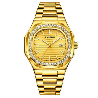 LIGE New Fashion Date Couple Watches 30M Waterproof Luminous Valentine's Day Gift Stainless Steel Watch Men Women Quartz Watch