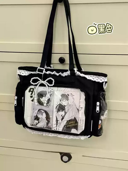 Ballet Girl Has A Large Appetite Itabag Japanese Two-Dimension Single Shoulder Cross Body Goods Bag Gift For Friends