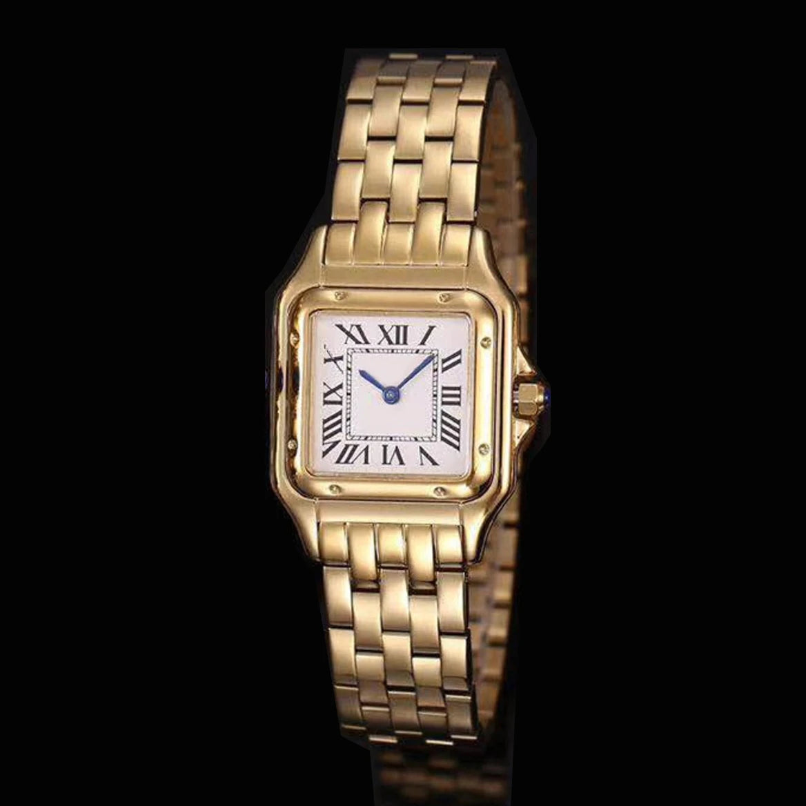 Brand Wrist Watches Women Girl Ladies 22mm 27mm Square Dial Good Quality Steel Band Quartz Luxury Japanese Movement Clock CT13