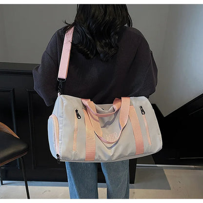Fashion Travel Bags For Women Large Capacity Men's Sports bag Waterproof Weekend Sac Voyage Female Messenger Bag Dry And Wet
