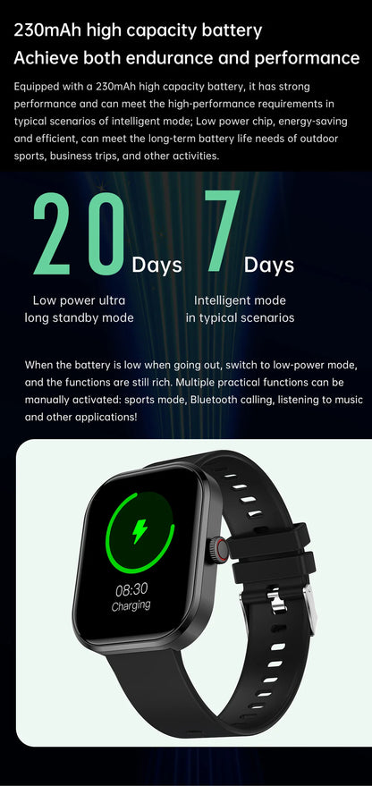 LIGE Fashion Smart Watches Women Bluetooth Call Women‘s Health Monitor Heart Rate Blood Pressure Fitness Digital Smartwatch Men