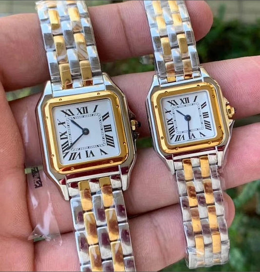 Brand Wrist Watches Women Girl Ladies 22mm 27mm Square Dial Good Quality Steel Band Quartz Luxury Japanese Movement Clock CT13