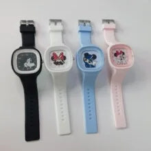 Fashion Stitch Kids Watches for Girls Cute Square Large Dial Children Women Quartz Clock Toys Accessories relogio infantil