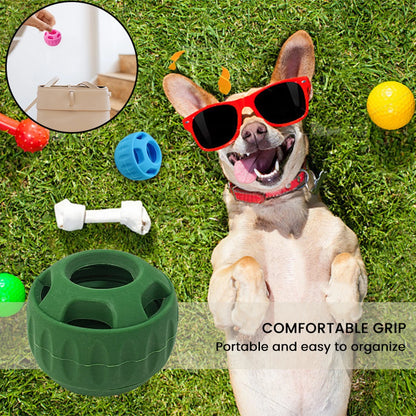 Pet Self-Entertainment Boredom Relief Molar Teeth Leak Food Ball Silicon Bite-Resistant Hide Food Pupcycle Pops for Dogs