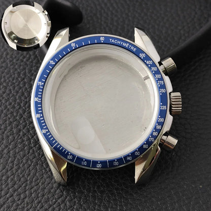 39.7mm MoonSwatch Chronograph Watches Stainless Steel Case Fit VK63 Movement Accessories Sapphire Glass Watch 20mm Strap Moon