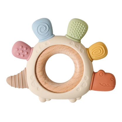 1pc Silicone Teether Baby 0 12 Months Teething Toys Teether Ring Silicone Baby Teether Toys for Toddler BPA Free Baby Toys Gifts