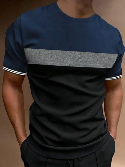 Summer Outdoor Sports Loose Comfortable Men's T-shirt Fitness Exercise Fashion Men's Short-sleeved Top Daily Street Men's T-shir