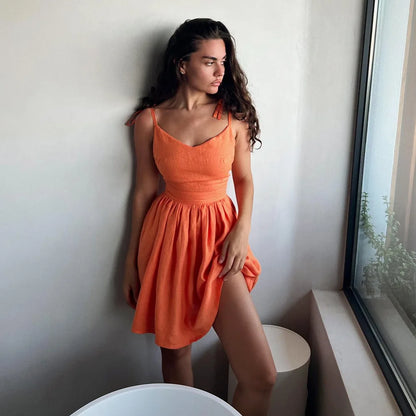 TARUXY Sexy Backless Beach Dress For Women V Neck Splice Folds Long Dresses Womens Party Elegant Bandage Maxi Sundress Female