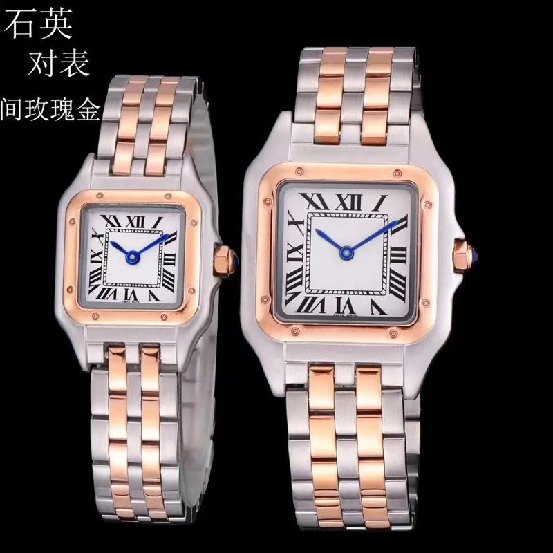 Brand Wrist Watches Women Girl Ladies 22mm 27mm Square Dial Good Quality Steel Band Quartz Luxury Japanese Movement Clock CT13