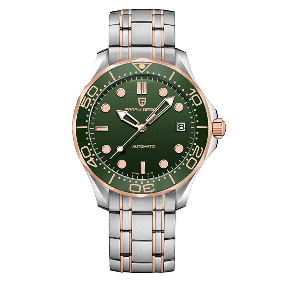 PAGANI DESIGN Men's Watches 2026 Luxury Mechanical Wristwatches Automatic Watch For Men AR Sapphire Ceramic Bezel Luminous Clock