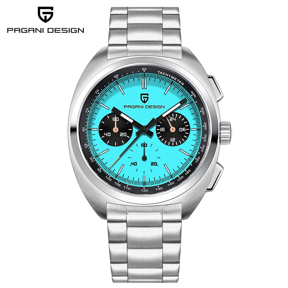 PAGANI DESIGN Men's Watches Luxury Quartz Wrist Watch For Men AR Sapphire Speed Chronograph Retro Dial Clock Reloj Hombre 2026
