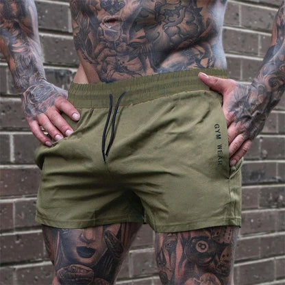 2026 Summer Gym Fitness Men's Shorts Sweatpants Thin Fashion Men Marathon Running Shorts Sports Breathable Training Pants