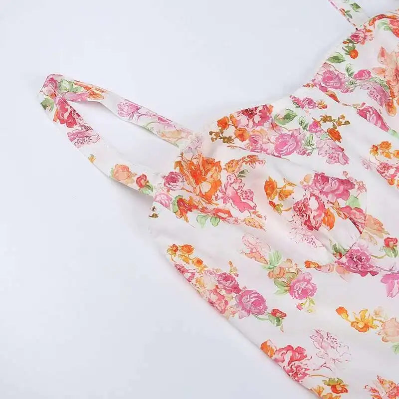 Townlike Print Bodycon A-line Dress Women Spaghetti Strap 2023 Summer Dress Midi Long Strapless Nightclub Sexy Party Dresses