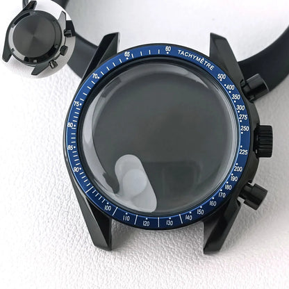 39.7mm MoonSwatch Chronograph Watches Stainless Steel Case Fit VK63 Movement Accessories Sapphire Glass Watch 20mm Strap Moon